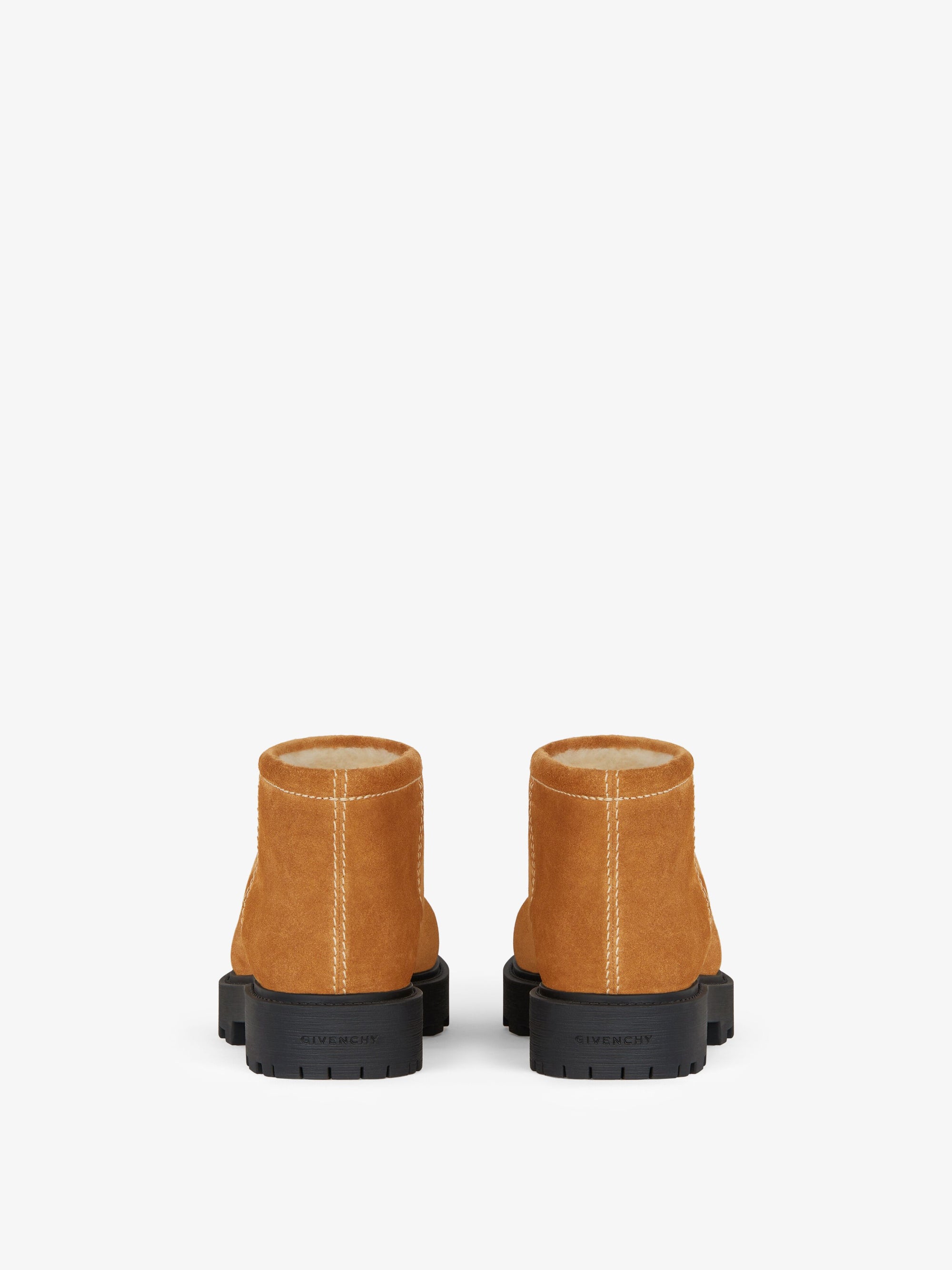 Bottines Storm en cuir - Beige Camel