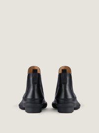 MAT LEATHER/BLACK SOLE