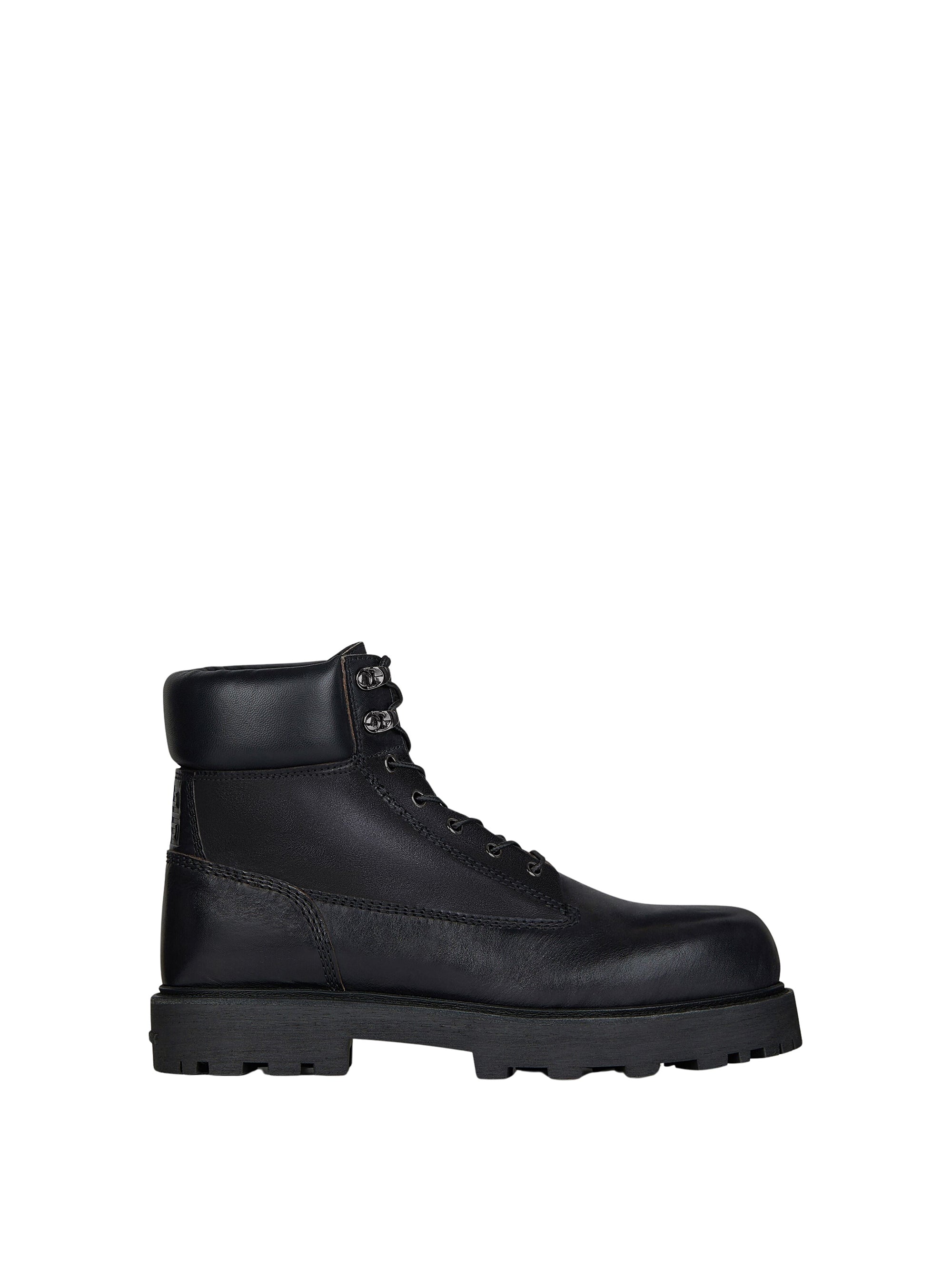 Bottes Storm à lacets en cuir - Black