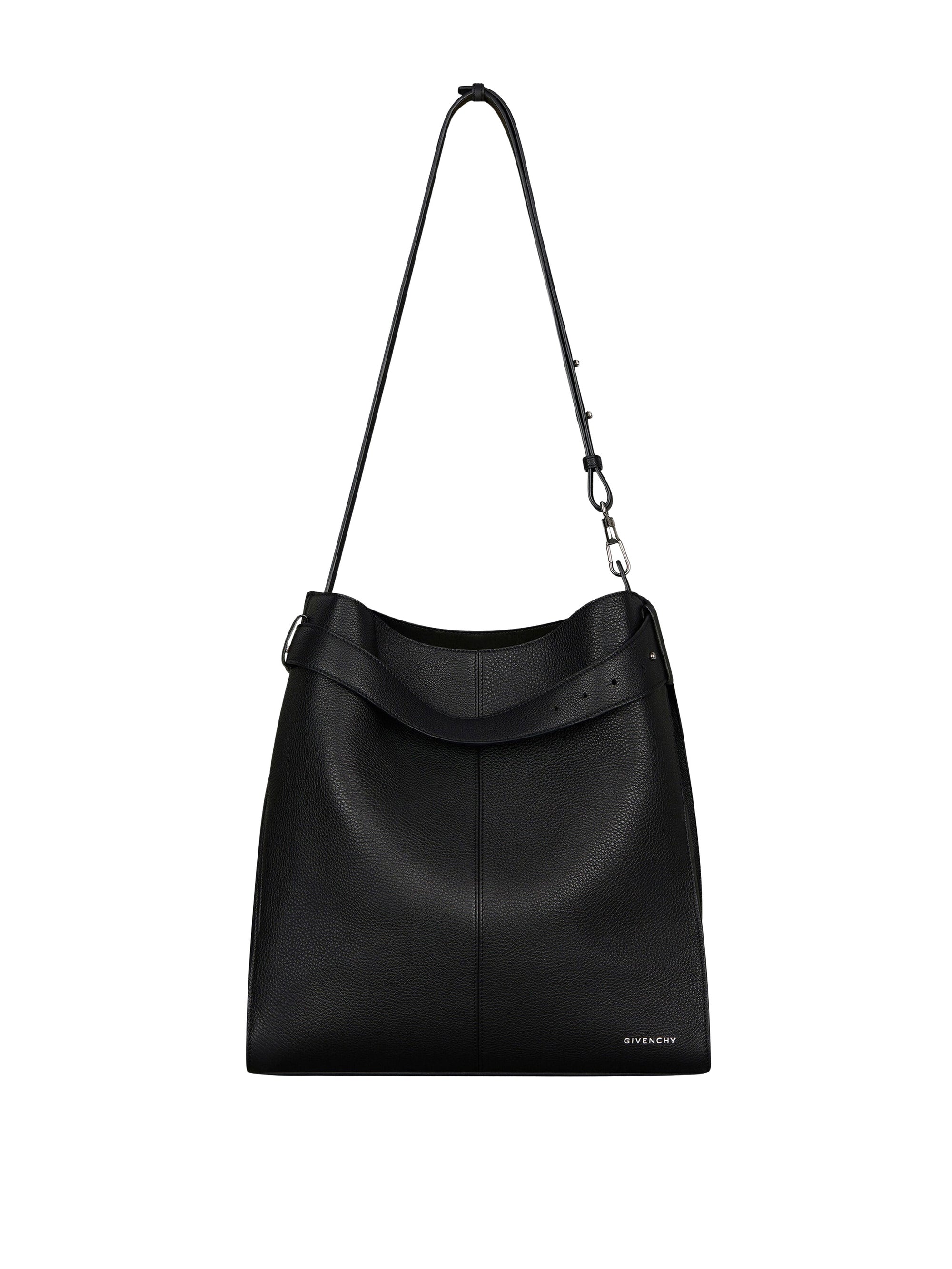 Sac Belted moyen en cuir - Black