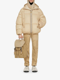 Veste bouffante à capuche oversize - Tan