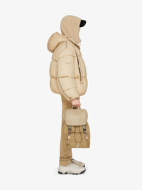 Veste bouffante à capuche oversize - Tan