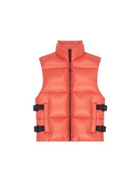 4G BUCKLE PUFFER SLEEVELESS VEST