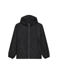 Manteau coupe-vent en tissu technique - Black