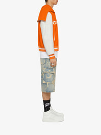 Blouson varsity à capuche Givenchy en laine mélangé - Orange