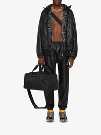 Veste de survêtement en cuir - Noir