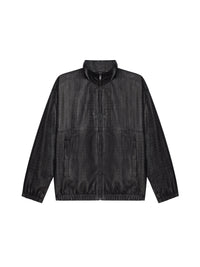 Veste de survêtement en cuir - Noir