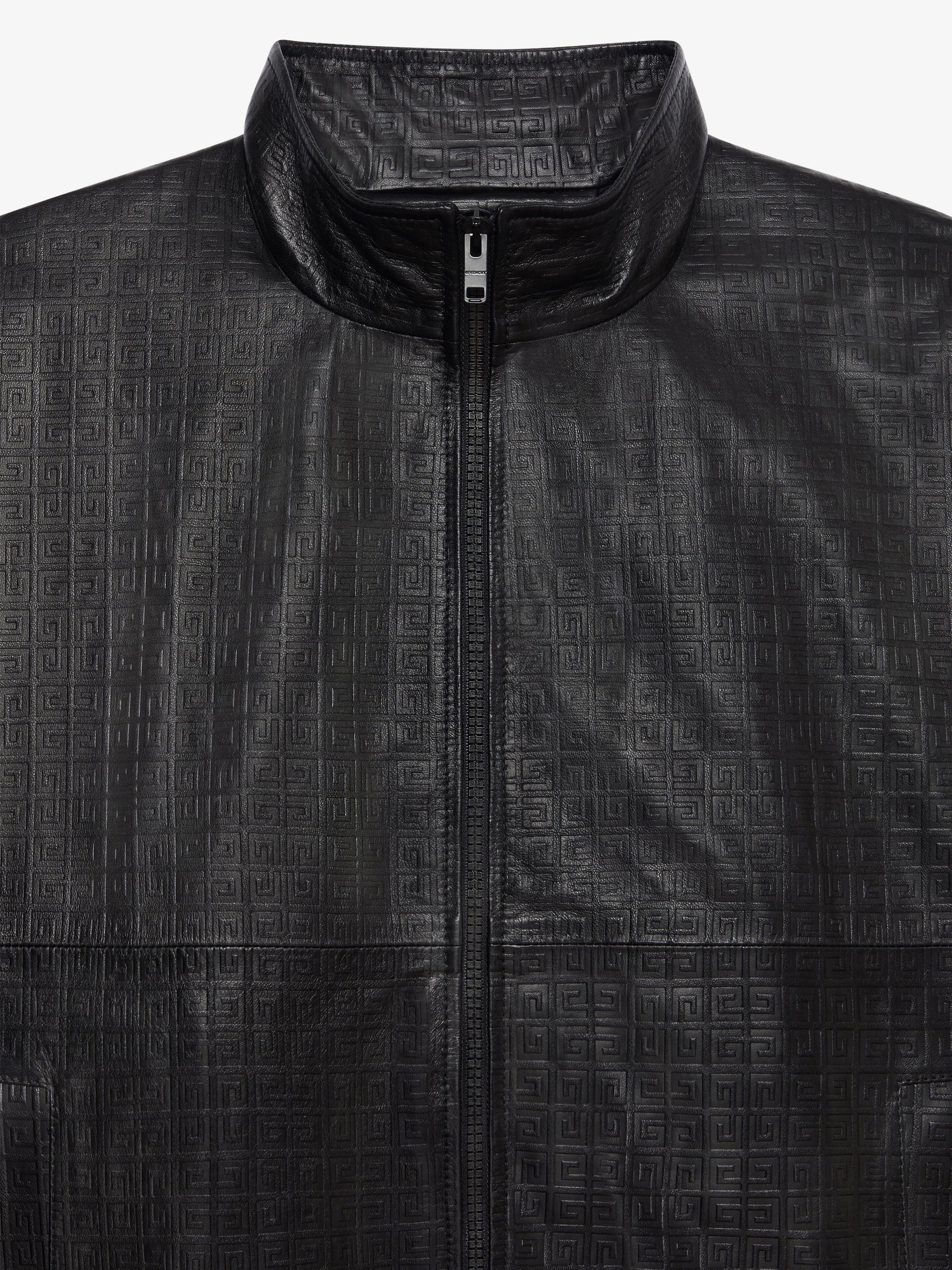 Veste de survêtement en cuir - Noir
