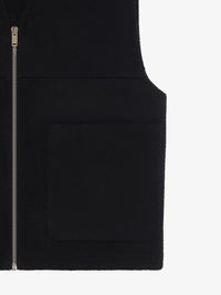 Gilet double face en cachemire - Black