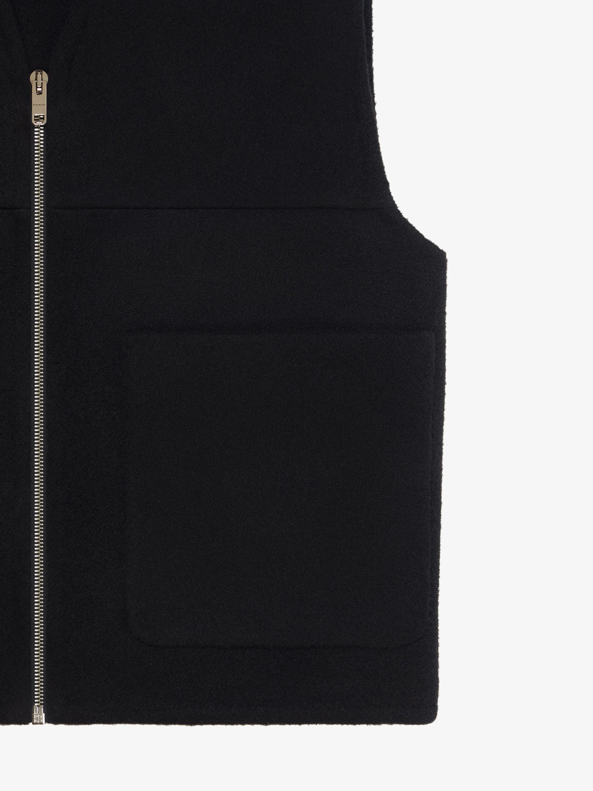 Gilet double face en cachemire - Black