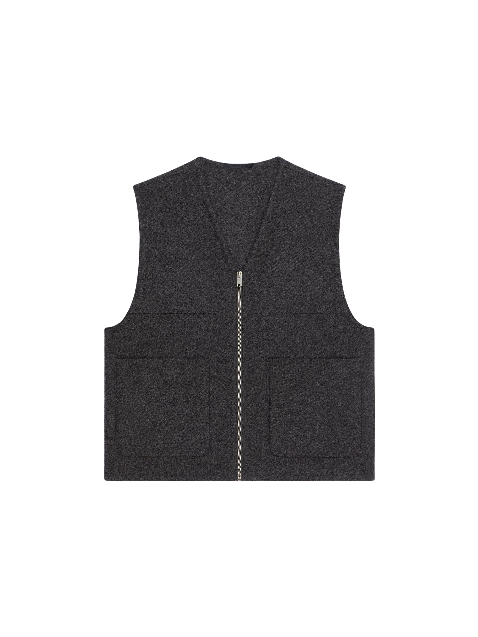 Gilet double face en cachemire - Dark Grey