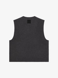 Gilet double face en cachemire - Dark Grey