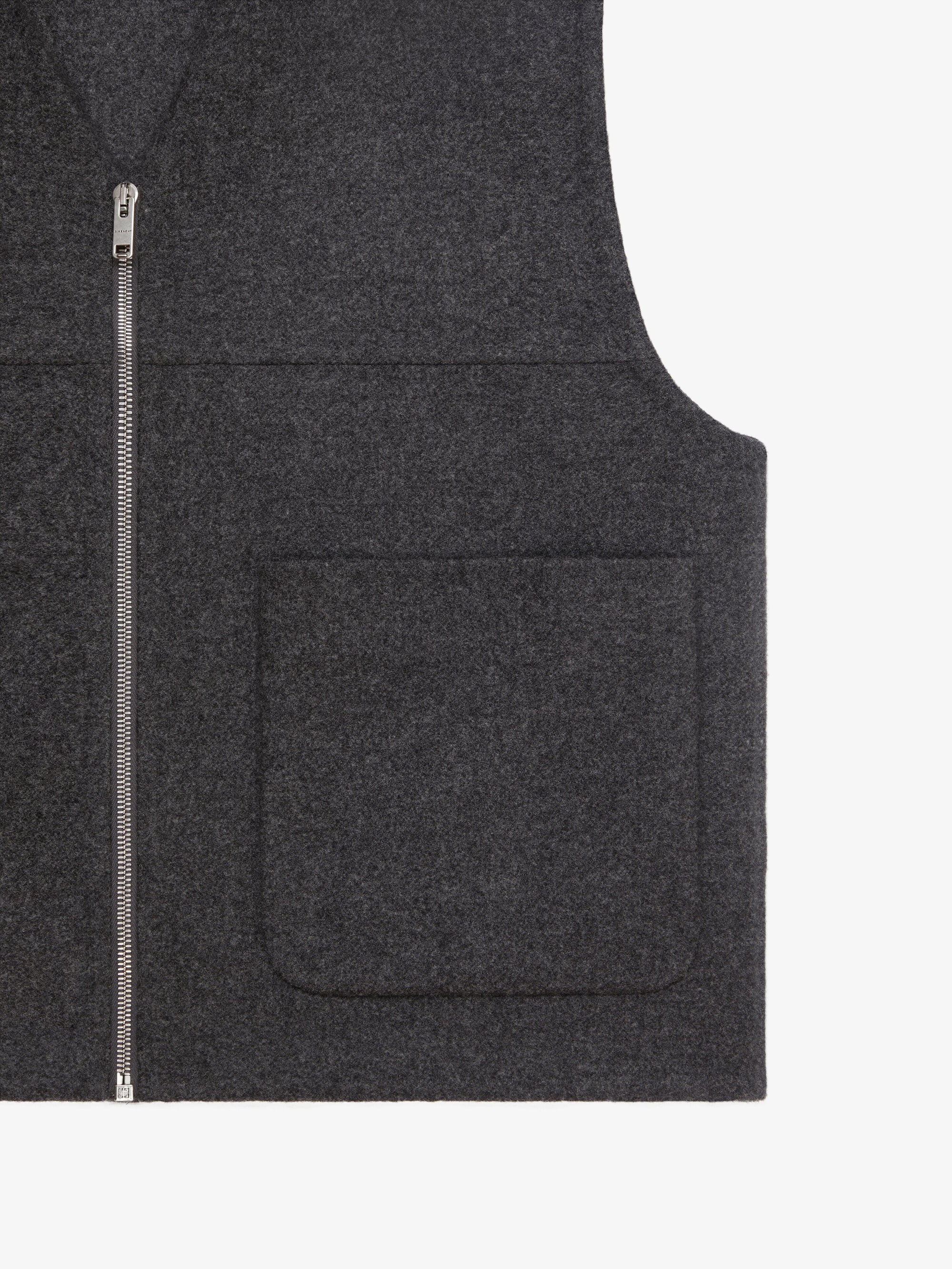 Gilet double face en cachemire - Dark Grey
