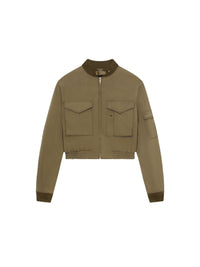 Bomber militaire court - Olive Green