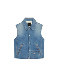 Blouson sans manches en denim - Medium Blue