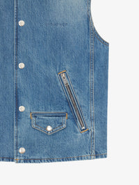 Blouson sans manches en denim - Medium Blue