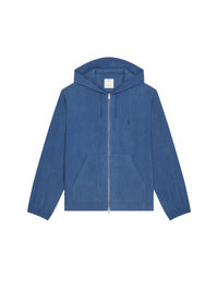 Sweat à capuche zippé en laine - Sky Blue