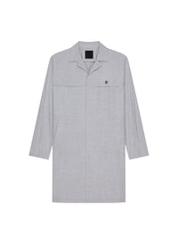 Parka  à détail 4G en laine - Grey Mix