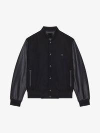 MIX GRAINED LEATHER & WOOL CASHMERE