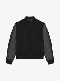 MIX GRAINED LEATHER & WOOL CASHMERE