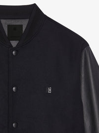 MIX GRAINED LEATHER & WOOL CASHMERE