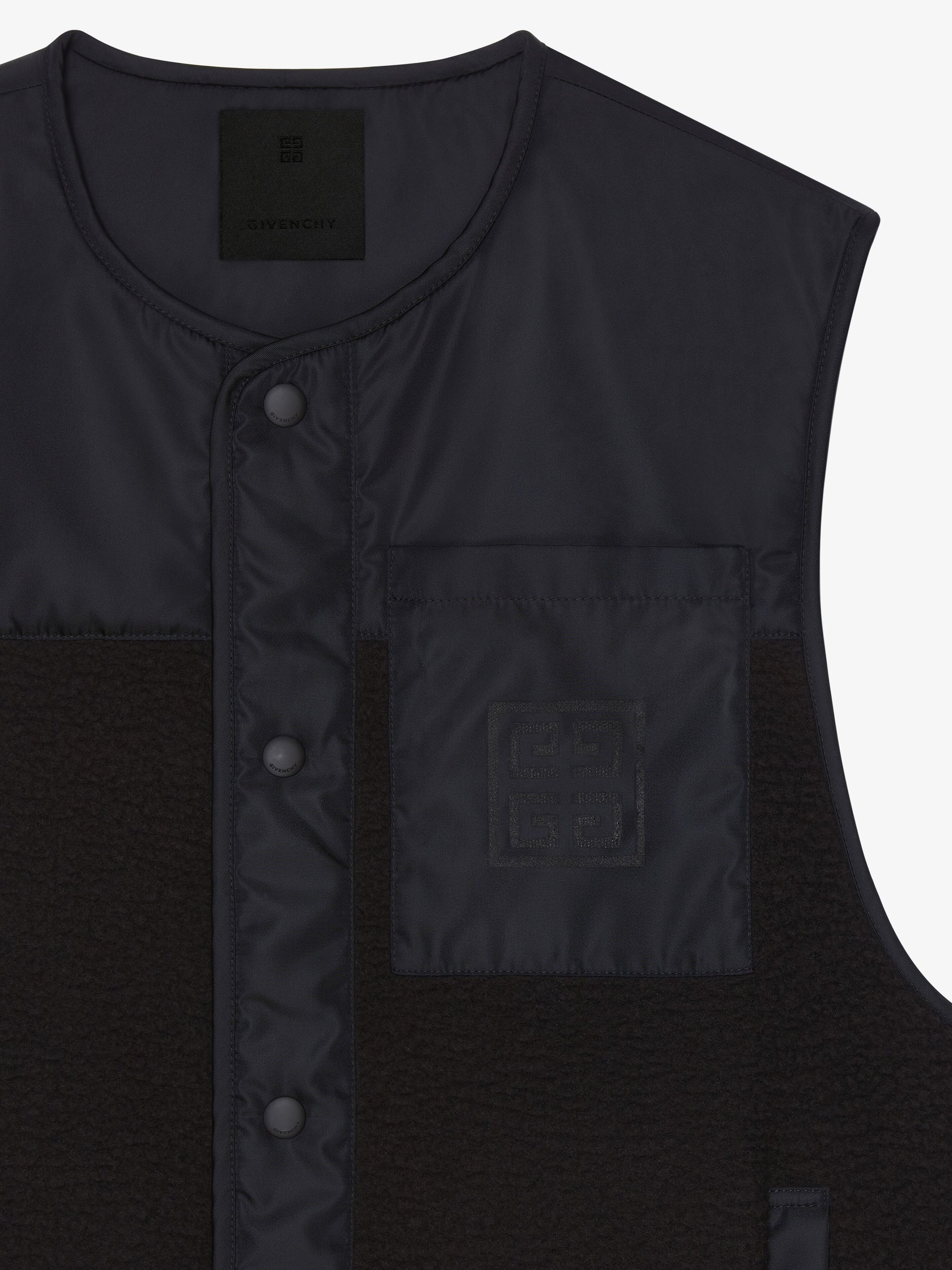 MIX MATERIAL VEST 4G POCKET