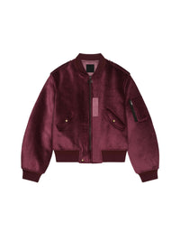Bomber en velours - Old Pink