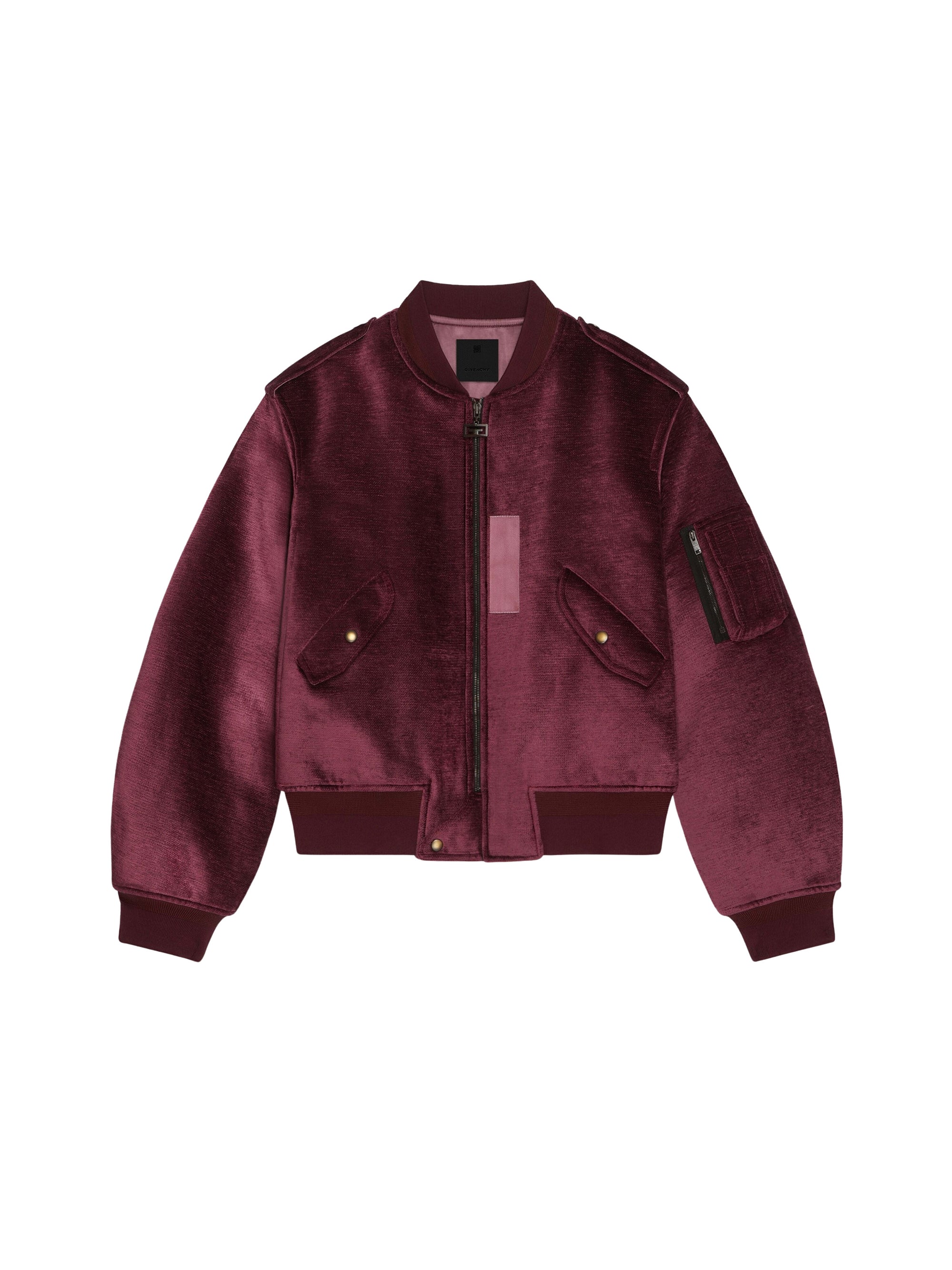 Bomber en velours - Old Pink