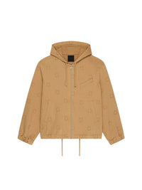 Veste en jean à capuche - Beige