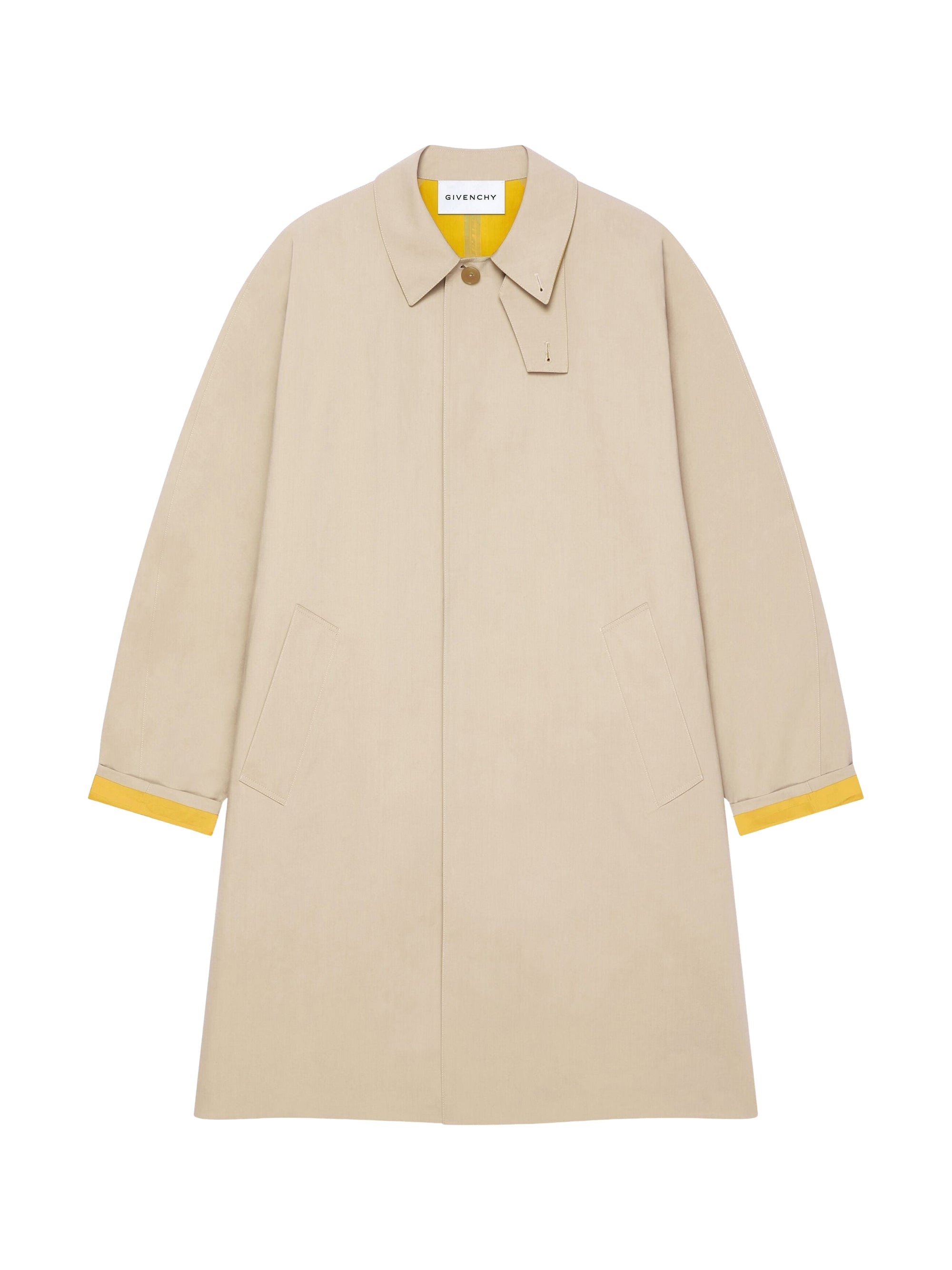 Trench-coat bicolore - Beige & Mustard