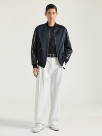 MIX MATERIAL JACKET