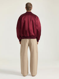 ZIPPED VERSION SATIN OVER THE HEAD TOP