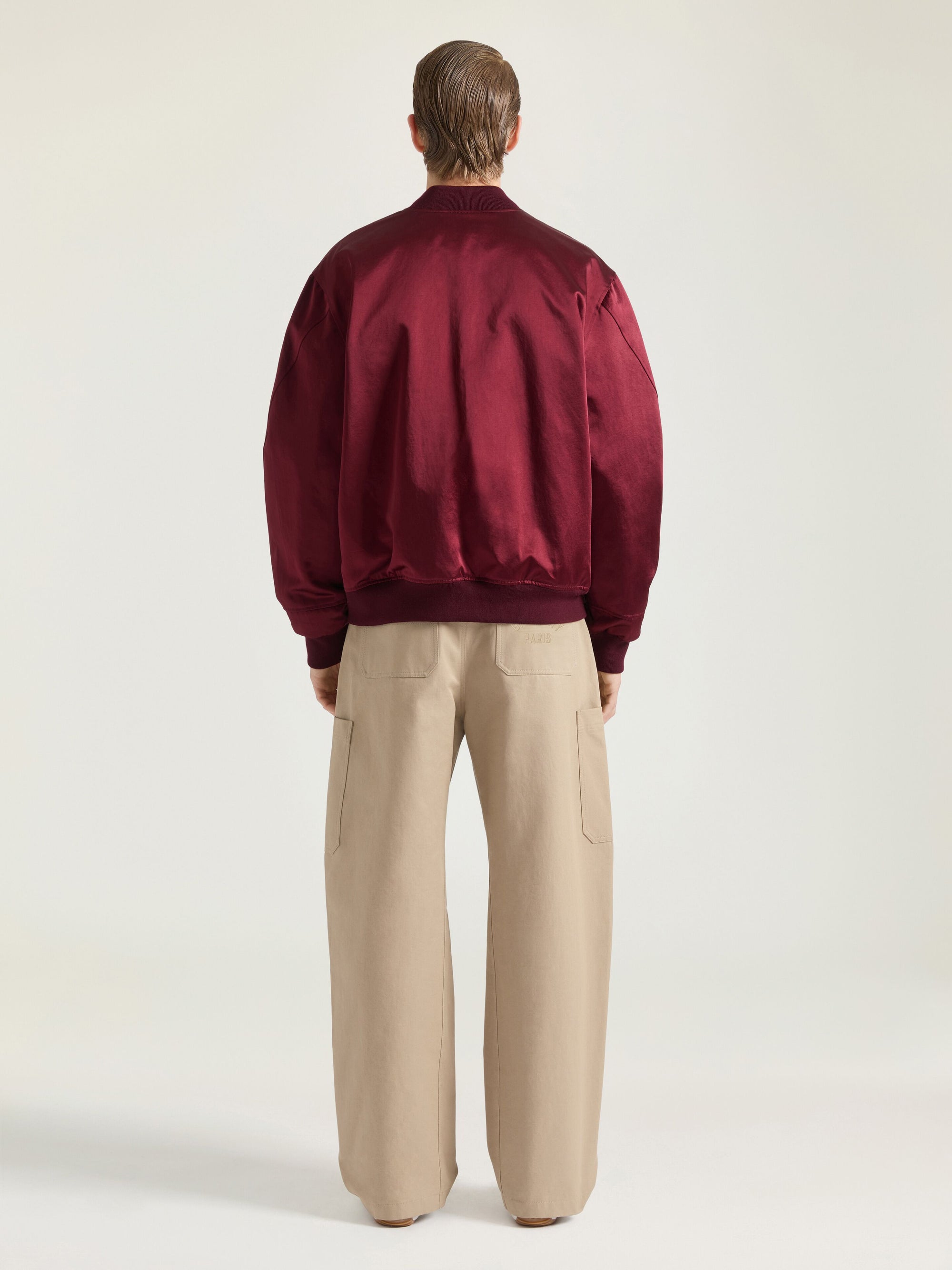 ZIPPED VERSION SATIN OVER THE HEAD TOP