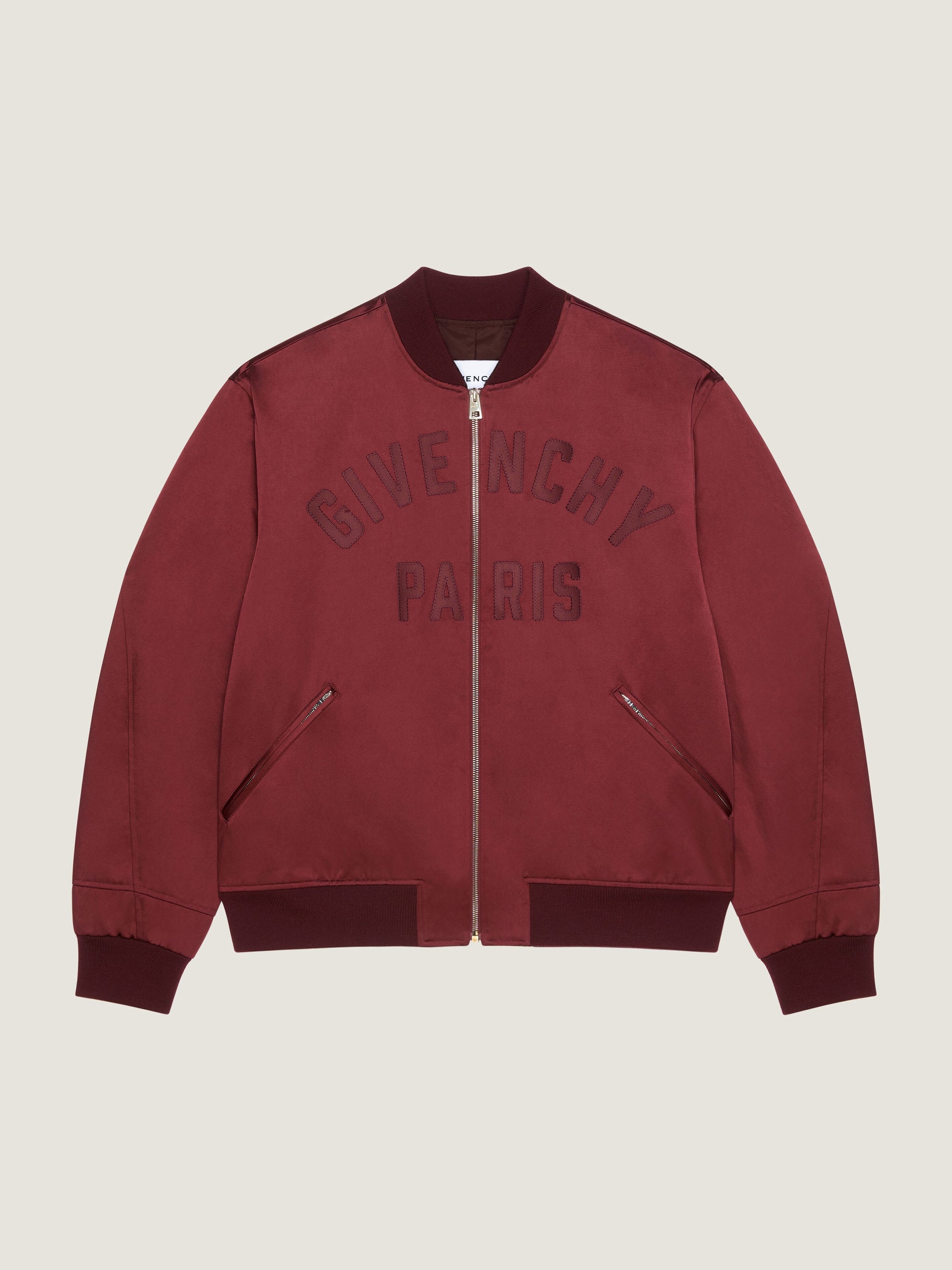 ZIPPED VERSION SATIN OVER THE HEAD TOP