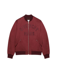Top en satin zippé - Burgundy