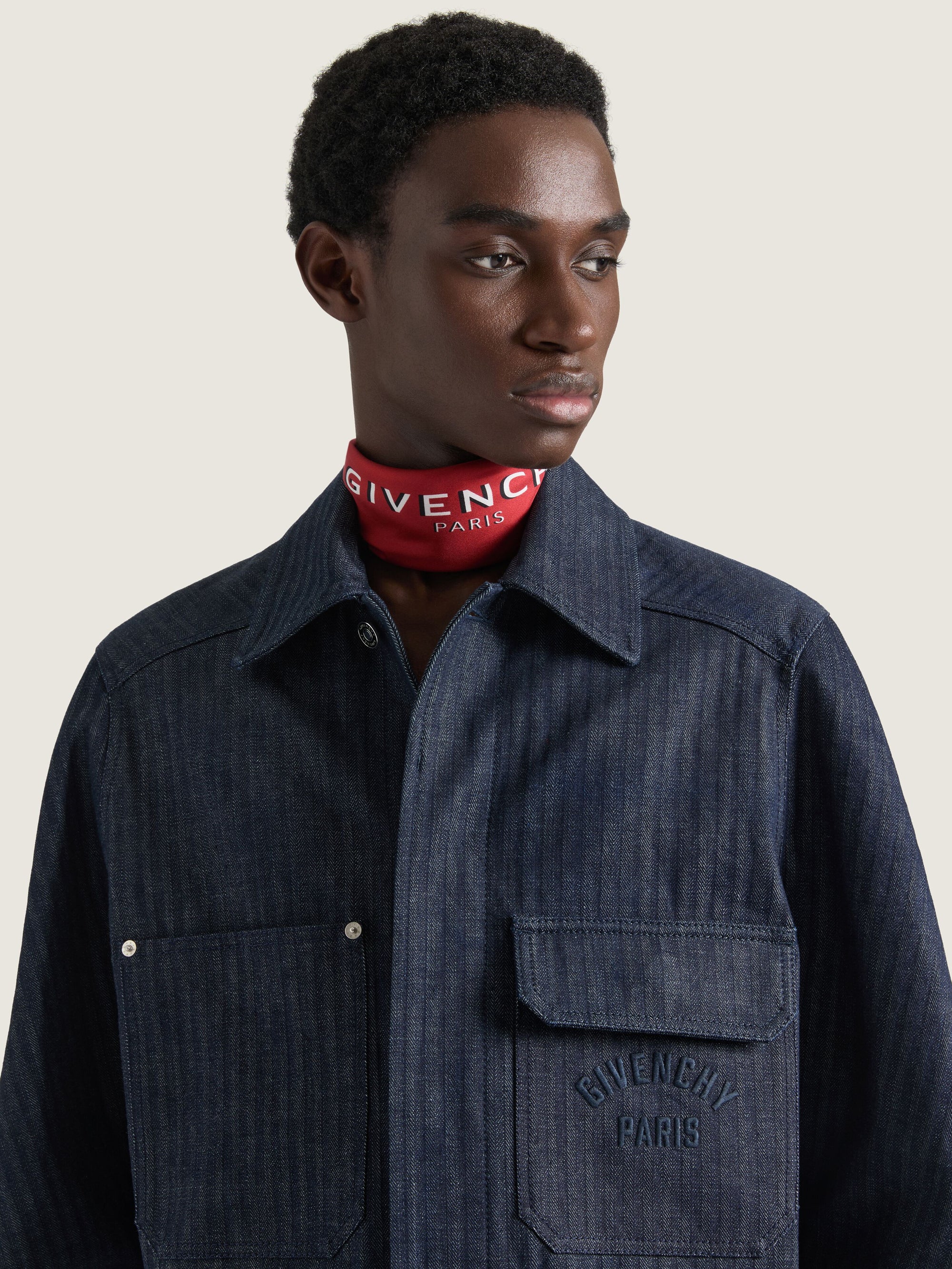 HERRINGBONE DENIM BRUT