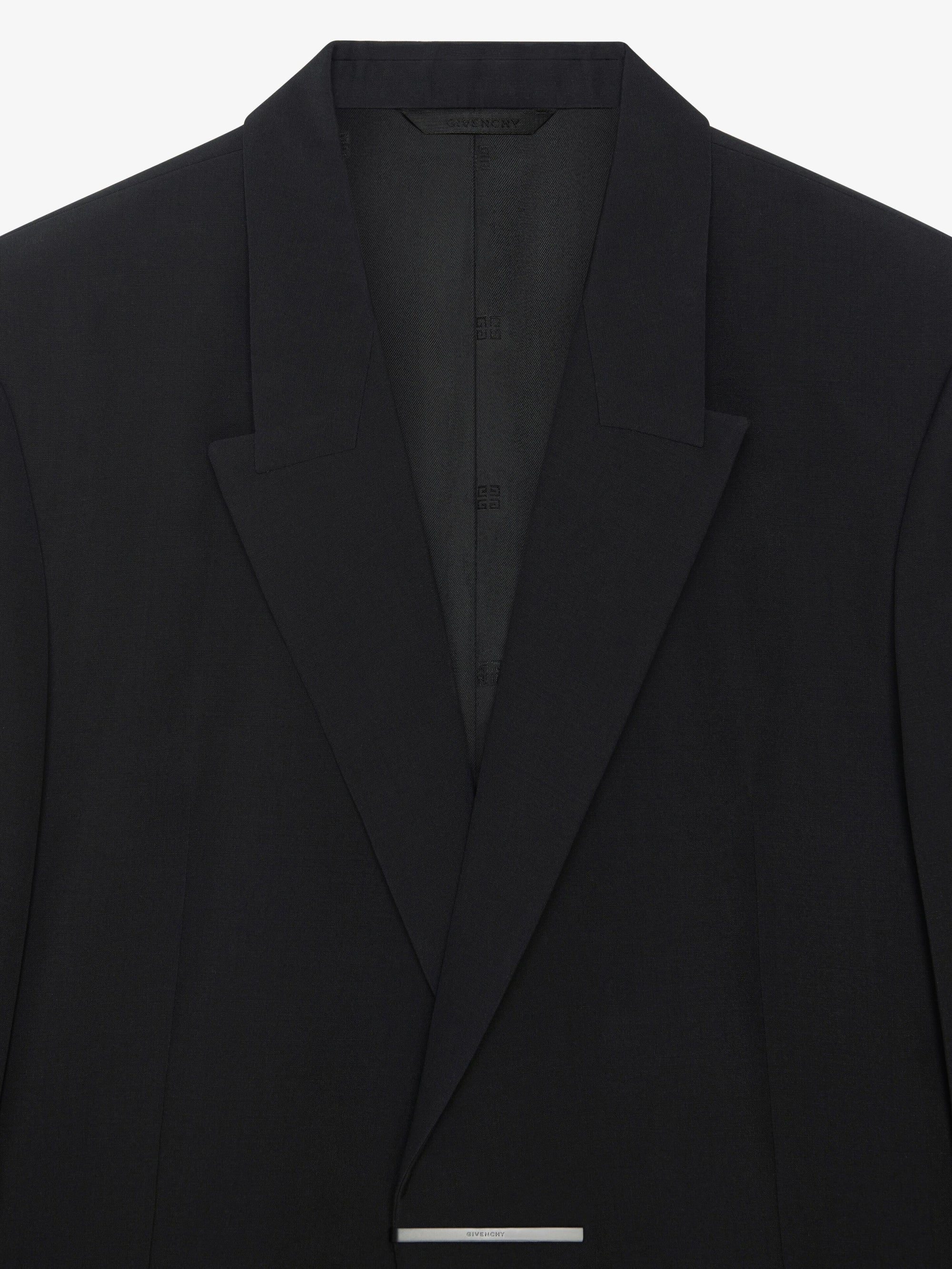 METAL BAR STRUCTURED SLIM FIT JACKET