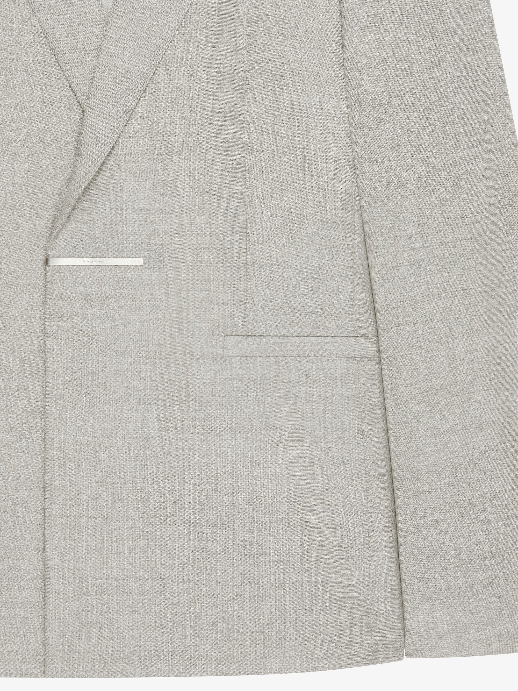 METAL BAR STRUCTURED SLIM FIT JACKET