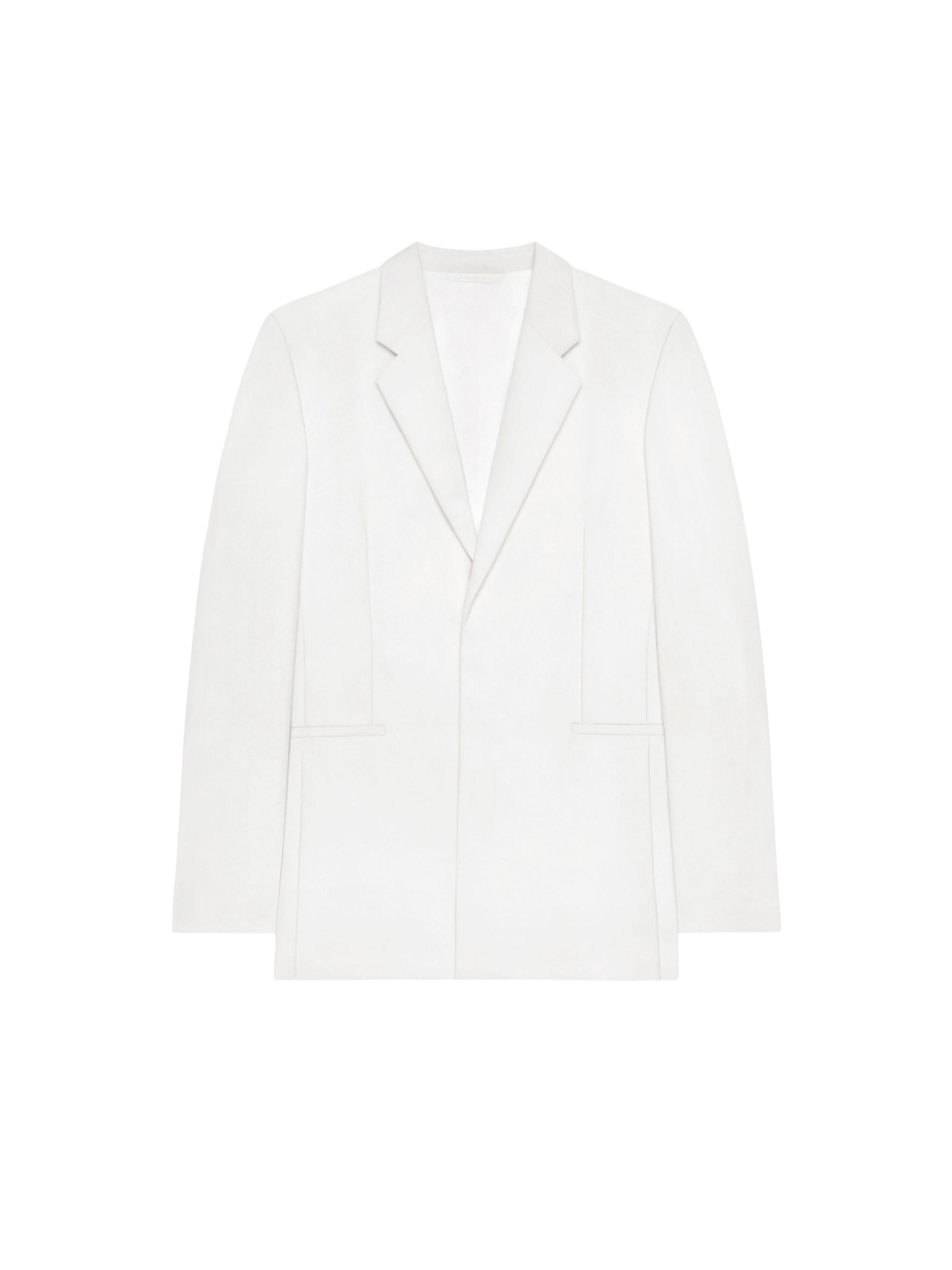 Veste cintrée en laine - White