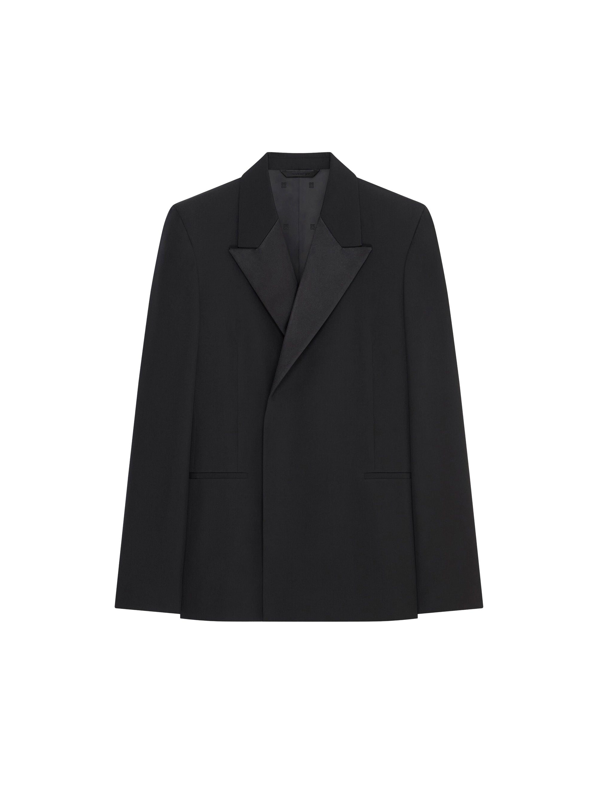 Veste très ajustée en laine - Black