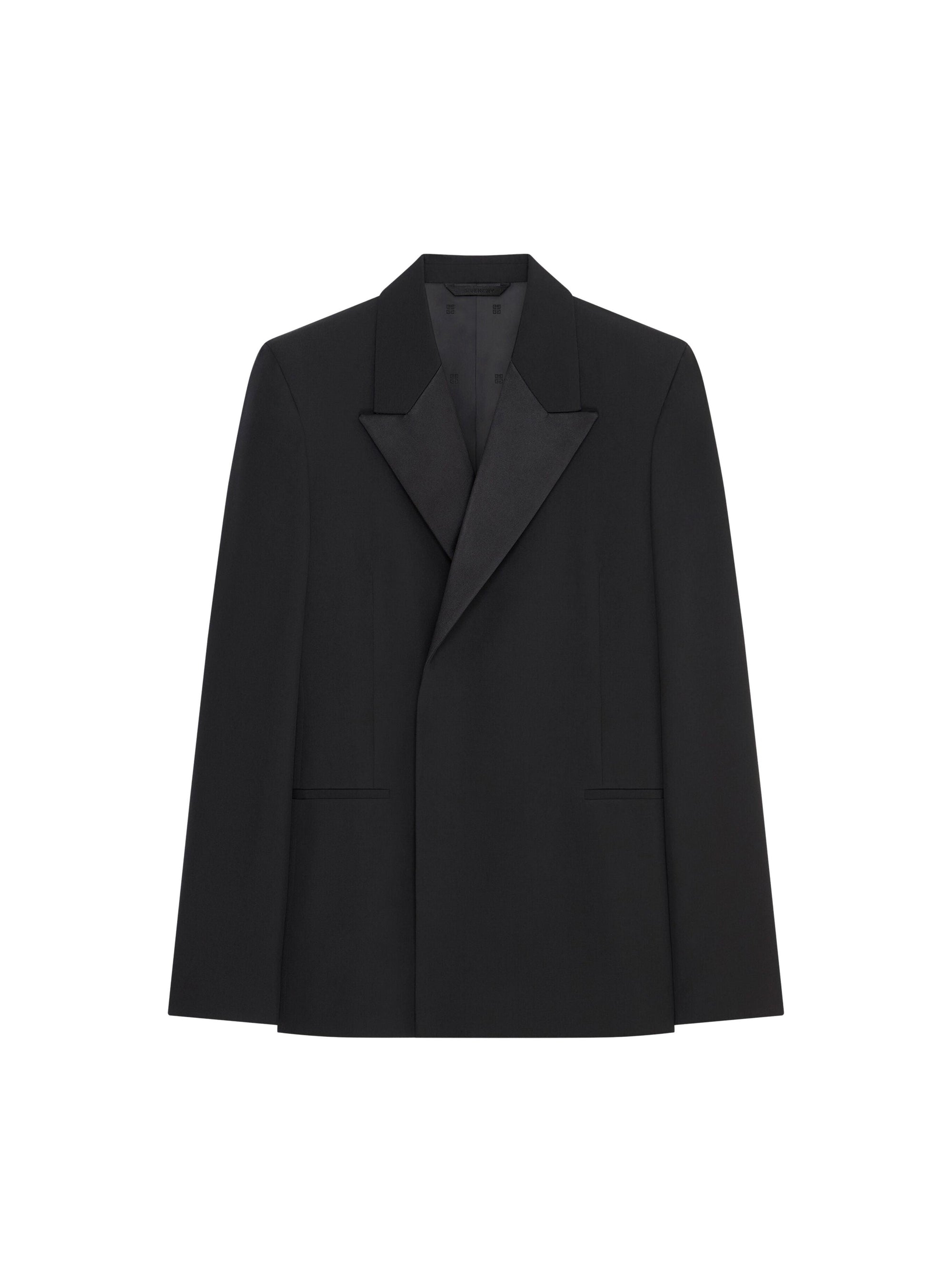 EXTRA FITTED JACKET SATIN PEAK LAPEL