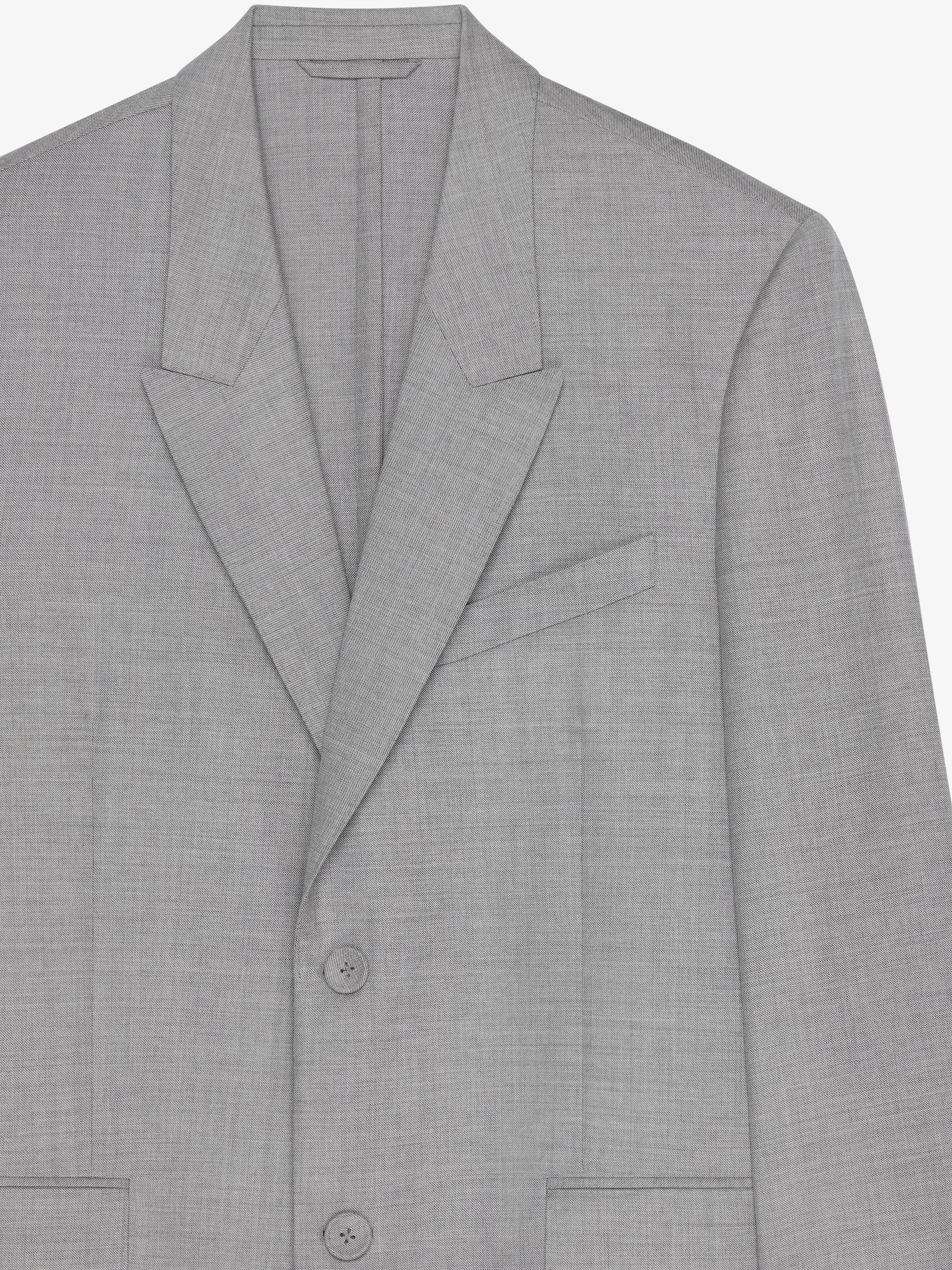 REGULAR FIT PEAK LAPEL JACKET