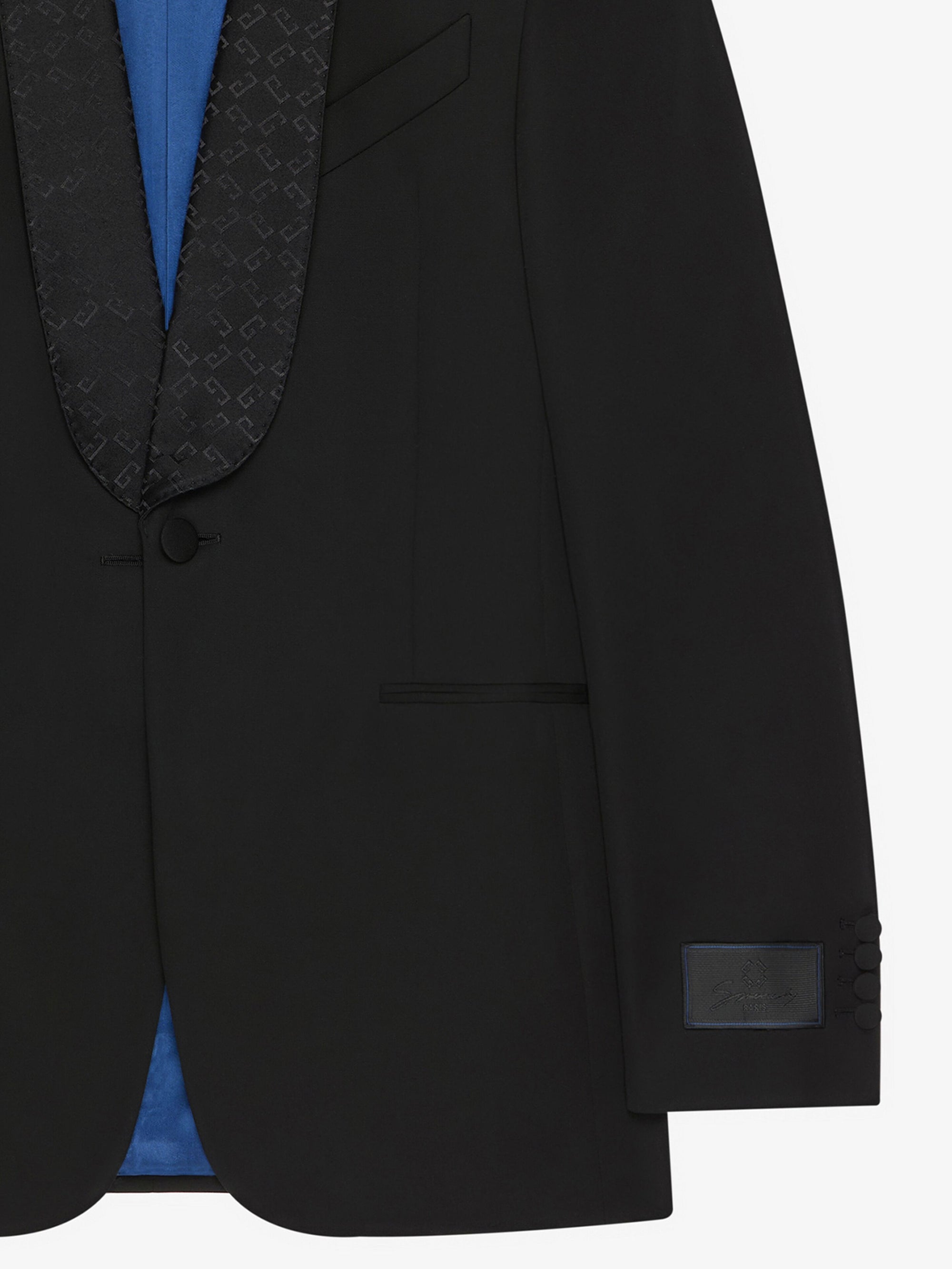 FITTED SHAWL MONOGRAM JACKET
