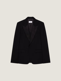 FITTED PEAK LAPEL EVENING JACKET
