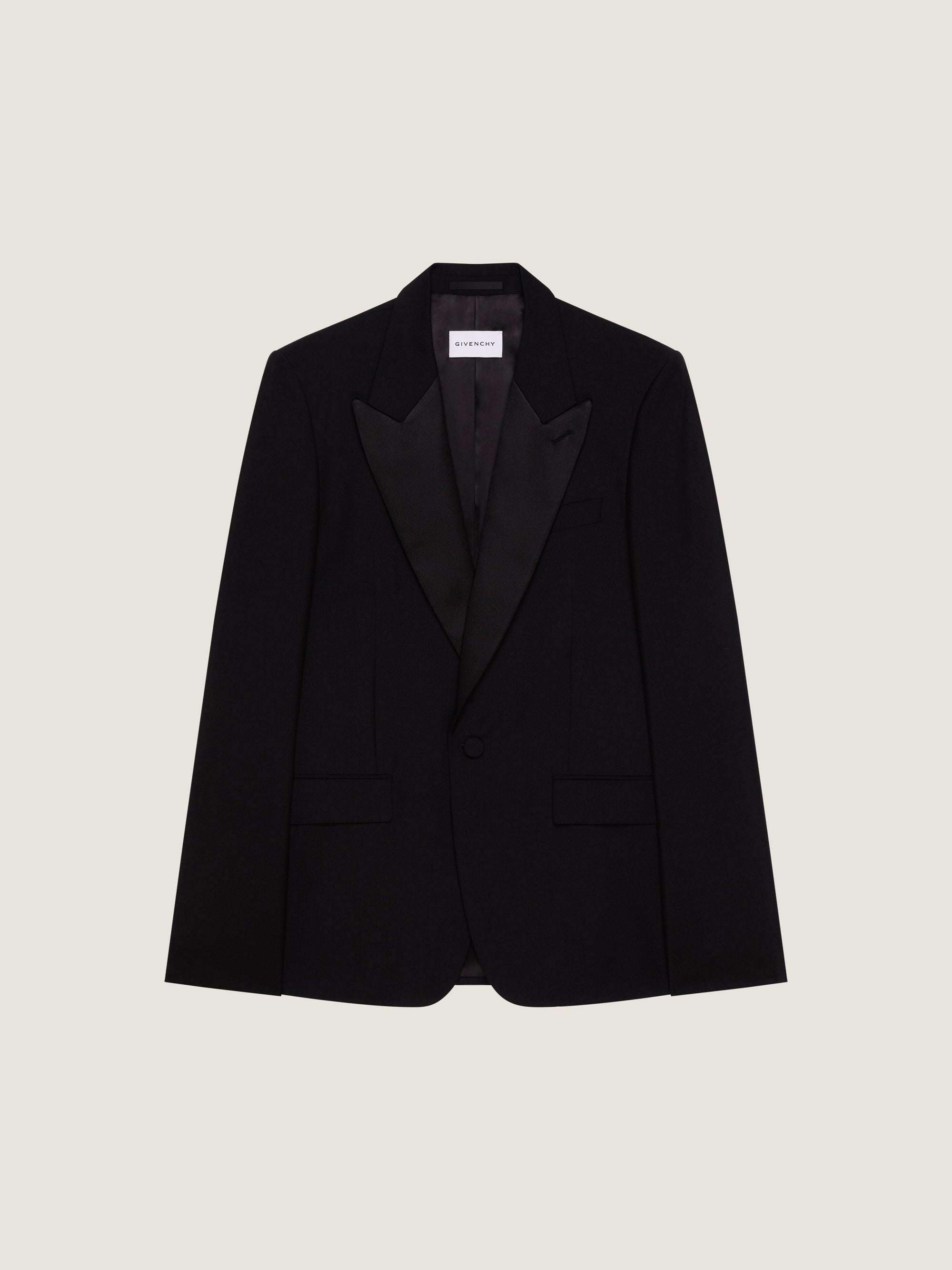 FITTED PEAK LAPEL EVENING JACKET