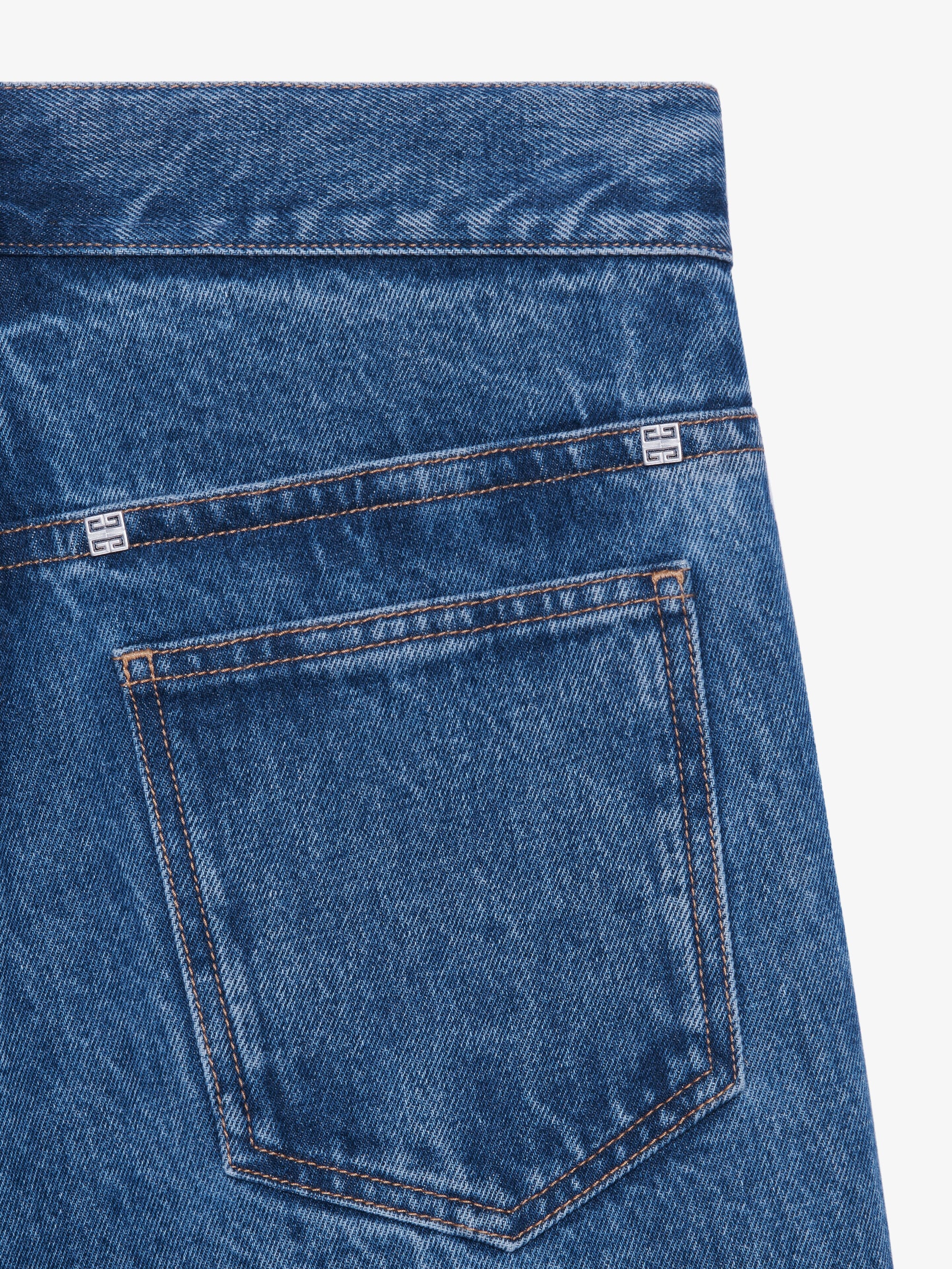 Jen cargo loose marbré - Indigo Blue