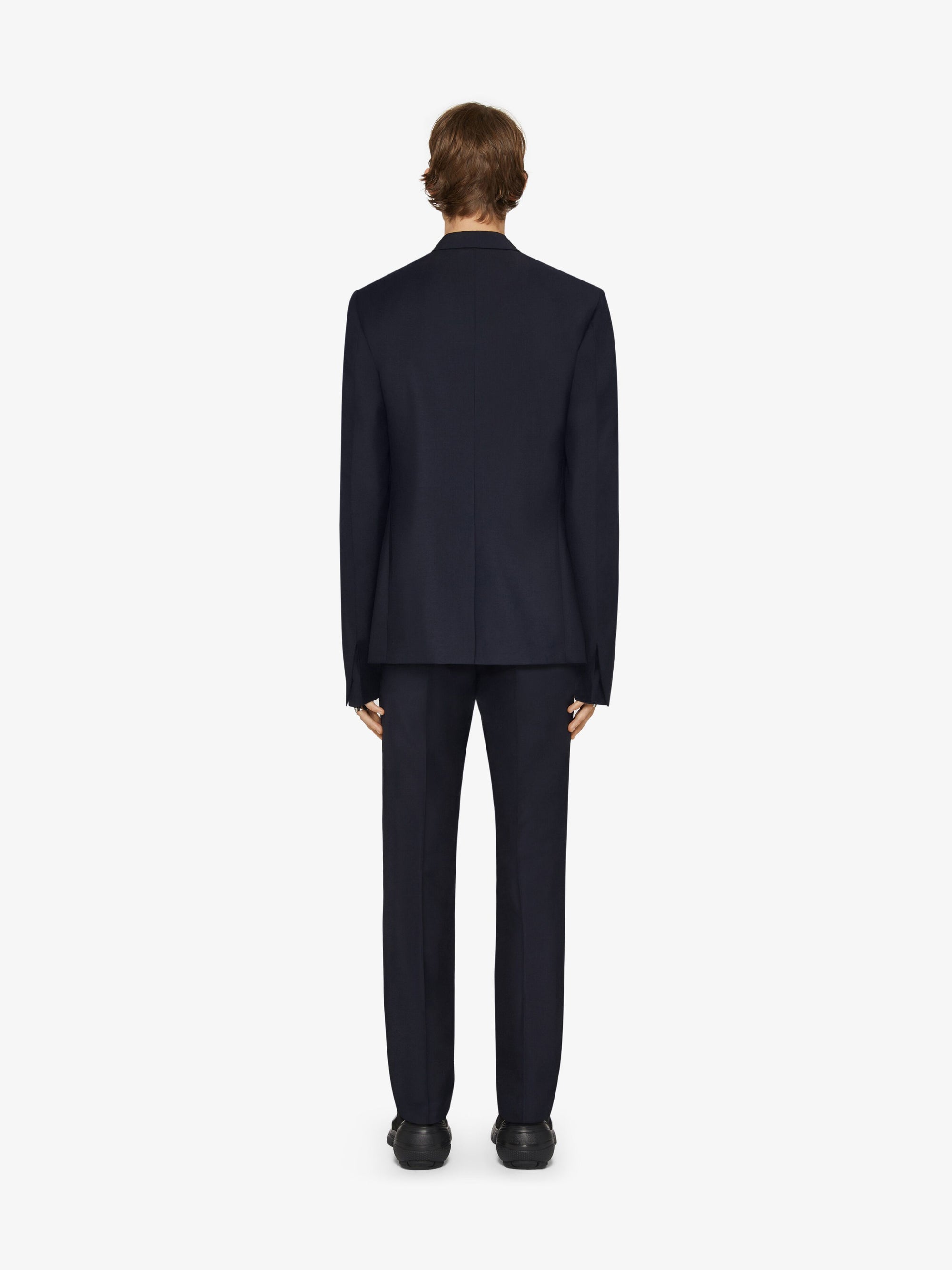 Pantalon de costume slim en laine - Night Blue
