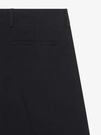 Pantalon formel avec poches détails en laine - Noir