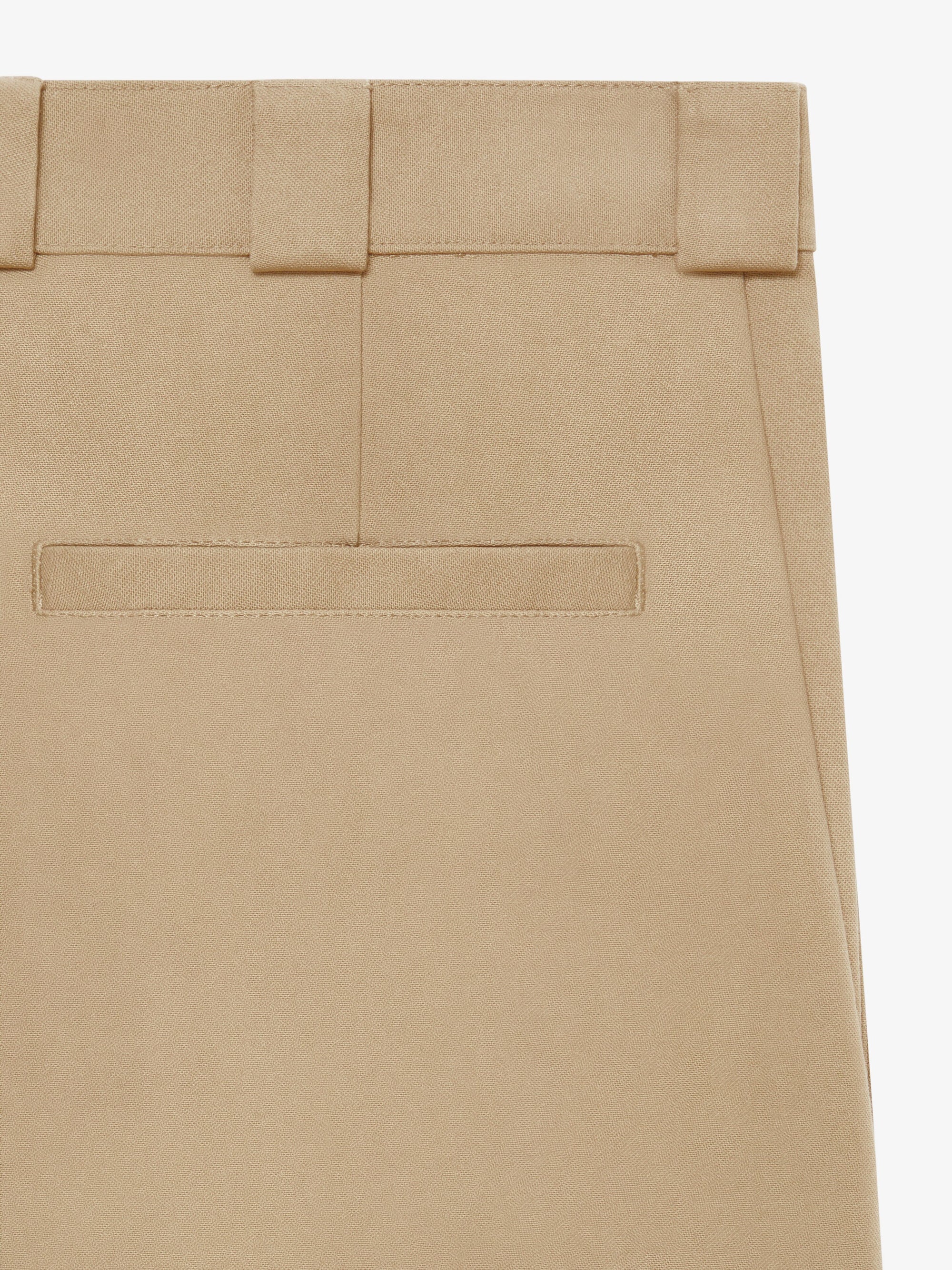 Extra Wide Chino Trousers - Beige