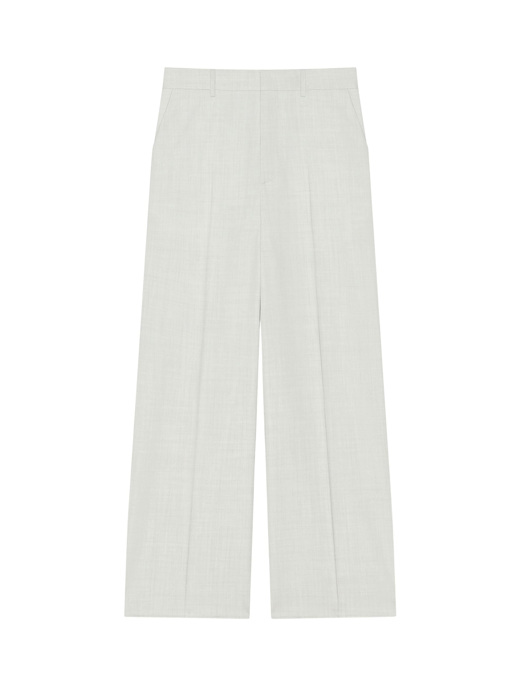 Pantalon extra large en laine - Chalk White